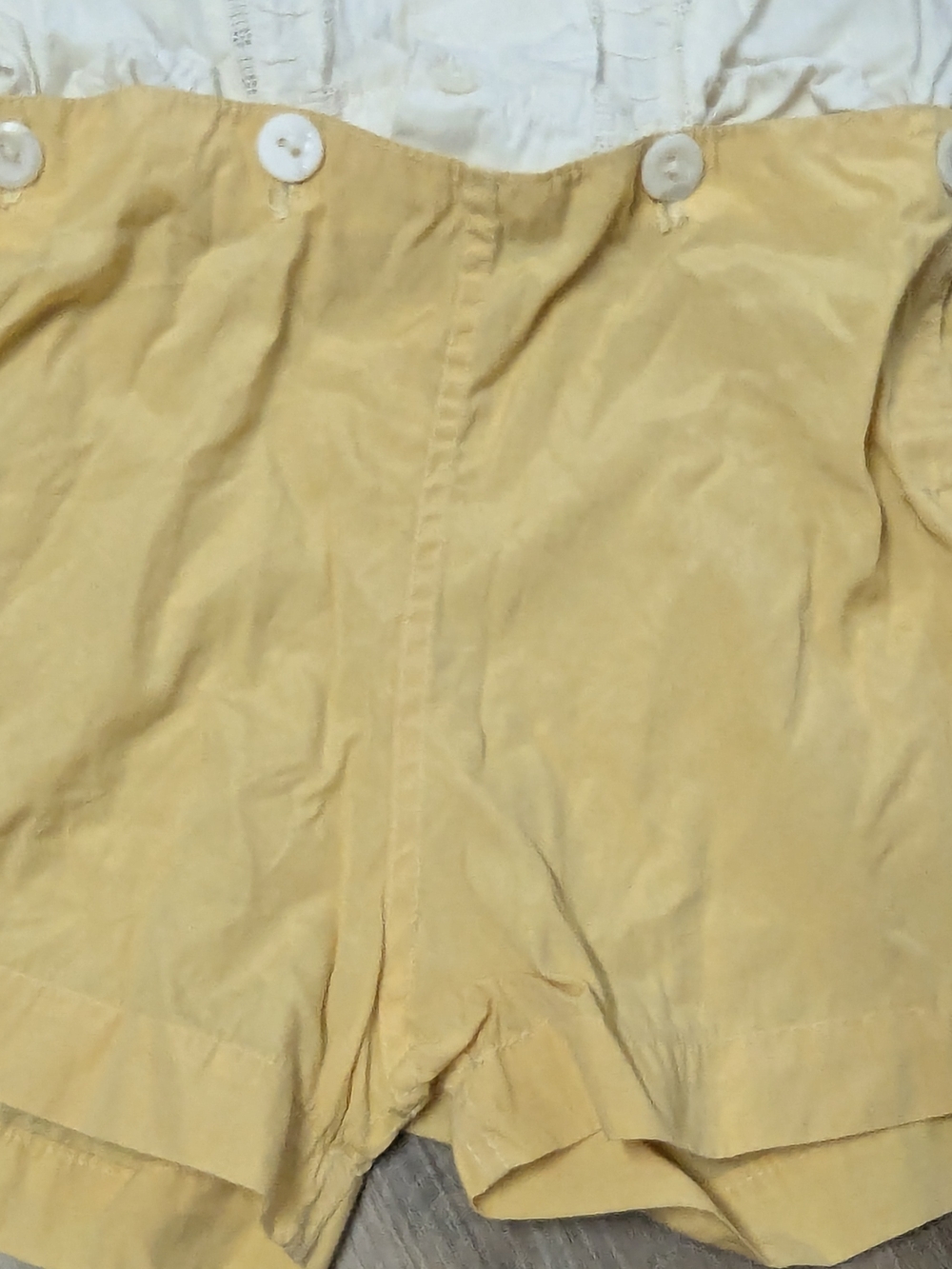 Vintage Boys "Goosey Gander" Romper Set with Yellow Beret - Picture 7 of 8